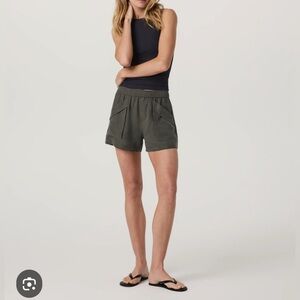 Vuori Twill Trestles Kale Green Shorts